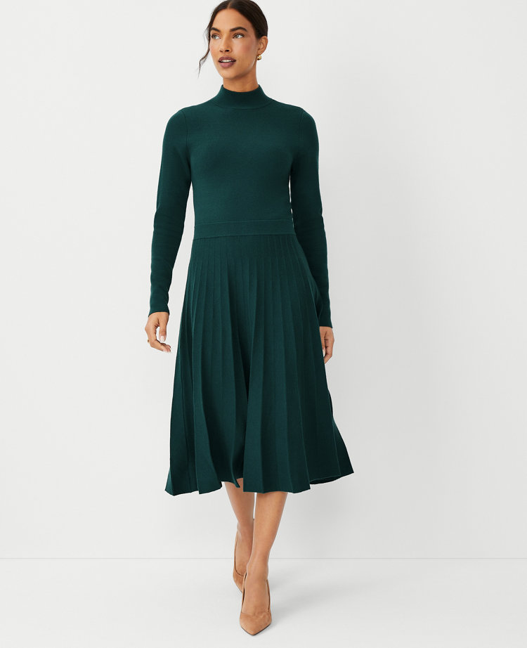 Mock Neck Sweater Dresses