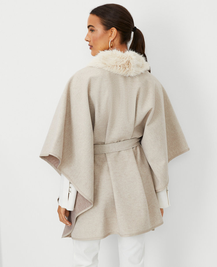 Ann taylor poncho on sale coat