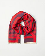 Geo Houndstooth Scarf carousel Product Image 1