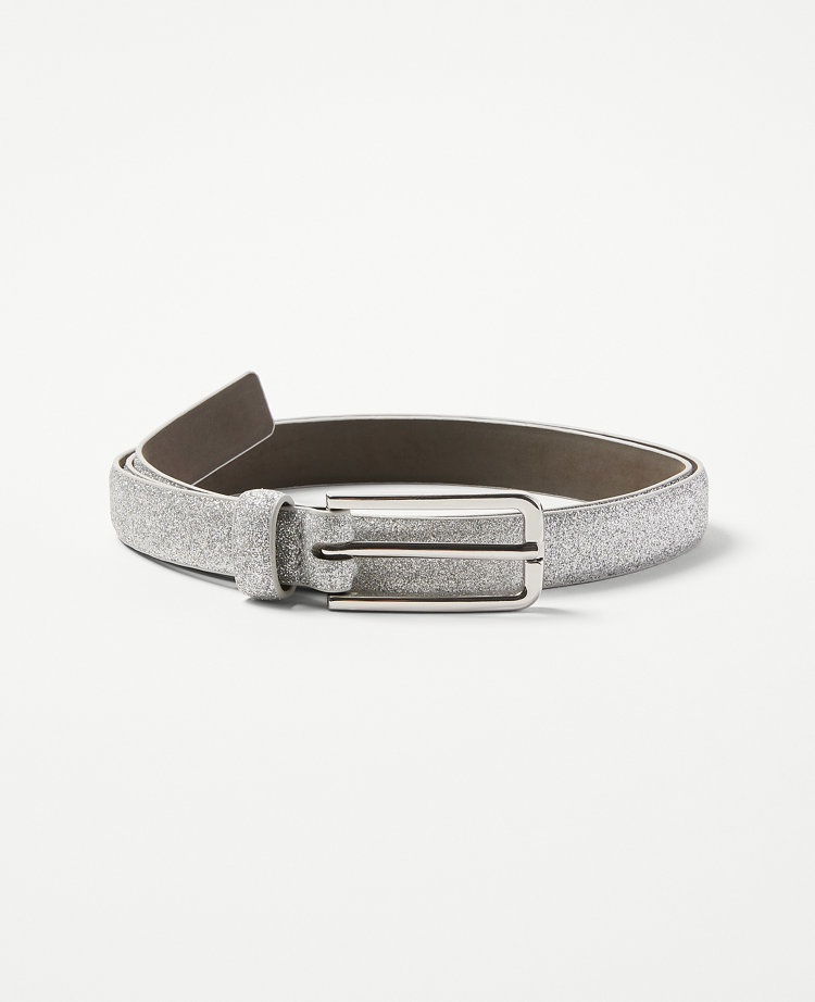 Silver sparkle outlet belt