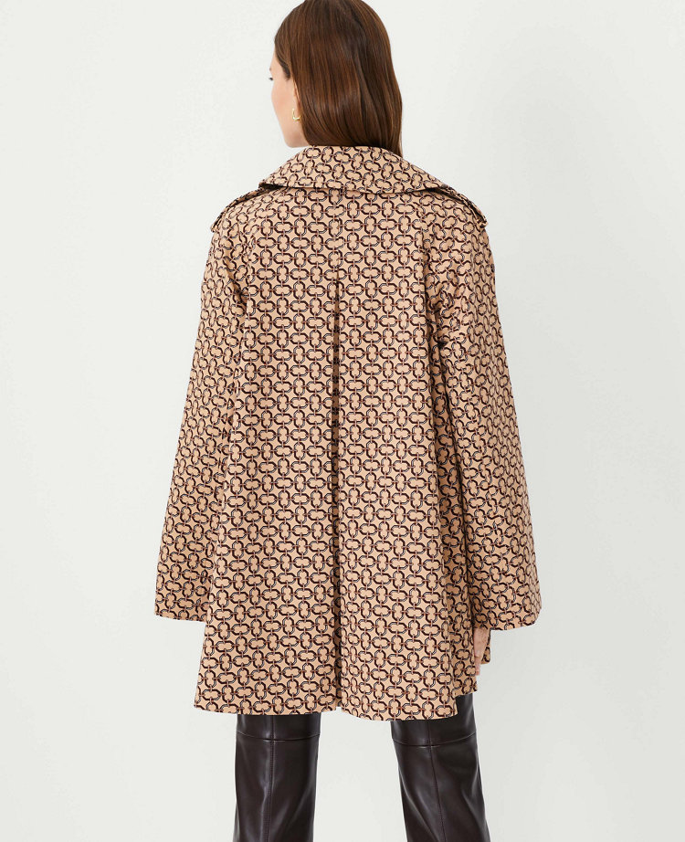 Link Print Swing Coat