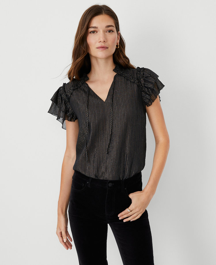 Ann taylor cheap ruffle top