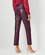 The High Rise Eva Ankle Pant in Faux Leather carousel Product Image 2
