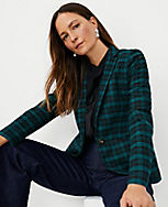 The Hutton Blazer in Plaid carousel Product Image 3