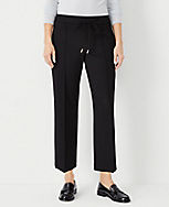 The Easy Straight Ankle Pant in Knit Twill carousel Product Image 1