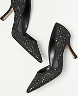 Sequin Tweed Azra Pumps carousel Product Image 2