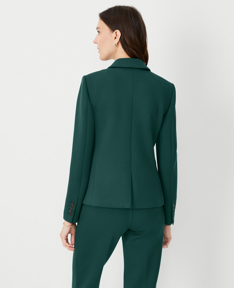 The Petite One-Button Blazer in Double Knit