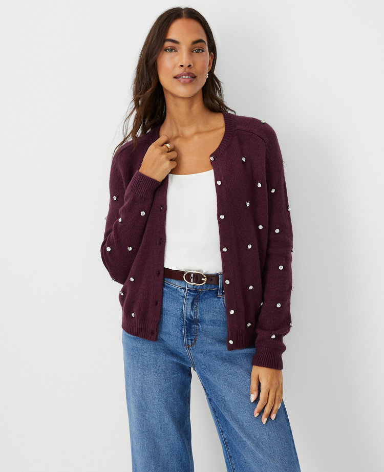 Embellished clearance cardigan sweaters