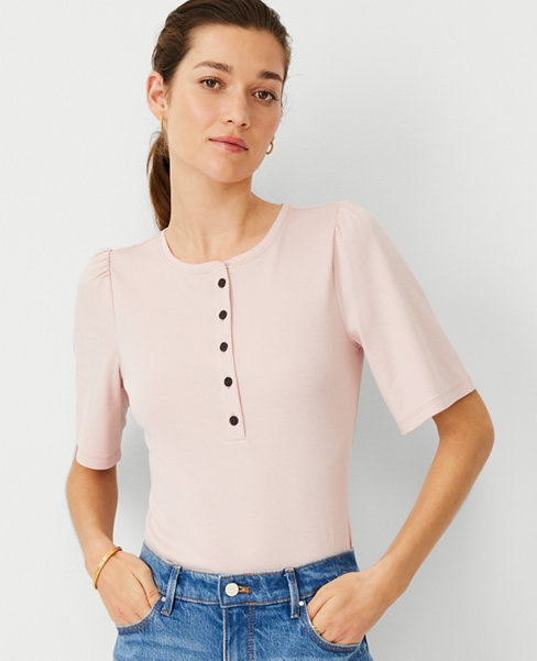 Women's Pink Short Sleeve Tops