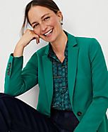 The Long One Button Fitted Blazer carousel Product Image 1