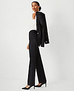 The Petite Slim Straight Tuxedo Pant in Sateen carousel Product Image 3