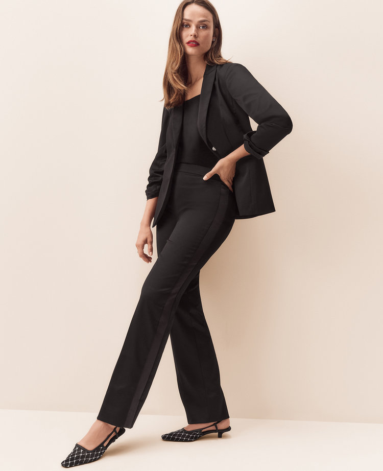 Petite black pantsuit best sale