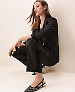 The Petite Slim Straight Tuxedo Pant in Sateen carousel Product Image 5