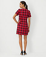 Petite Shimmer Houndstooth Tweed Shift Dress carousel Product Image 2
