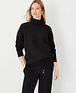 Mixed Cable Turtleneck Sweater carousel Product Image 1