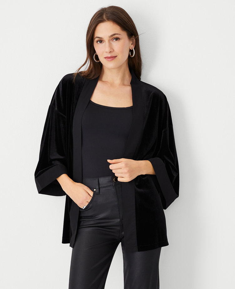 Velvet on sale kimono cardigan