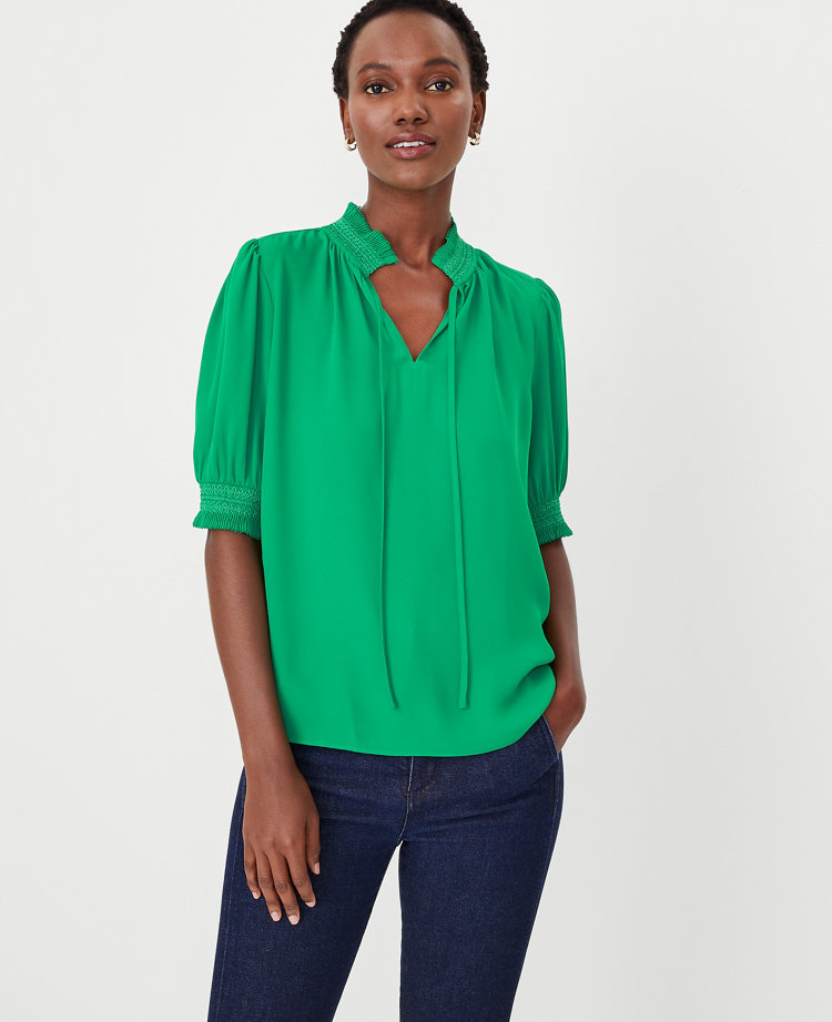 Green 2025 blouse womens