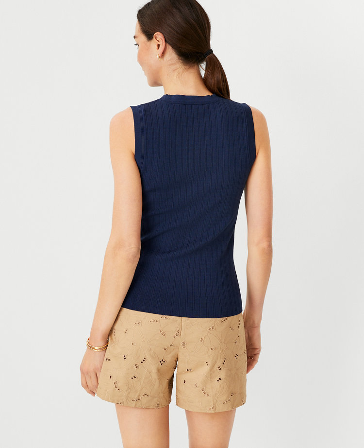 Ribbed Sweater Shell