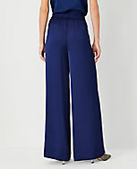 The Petite Easy Wide Leg Pant in Satin carousel Product Image 2