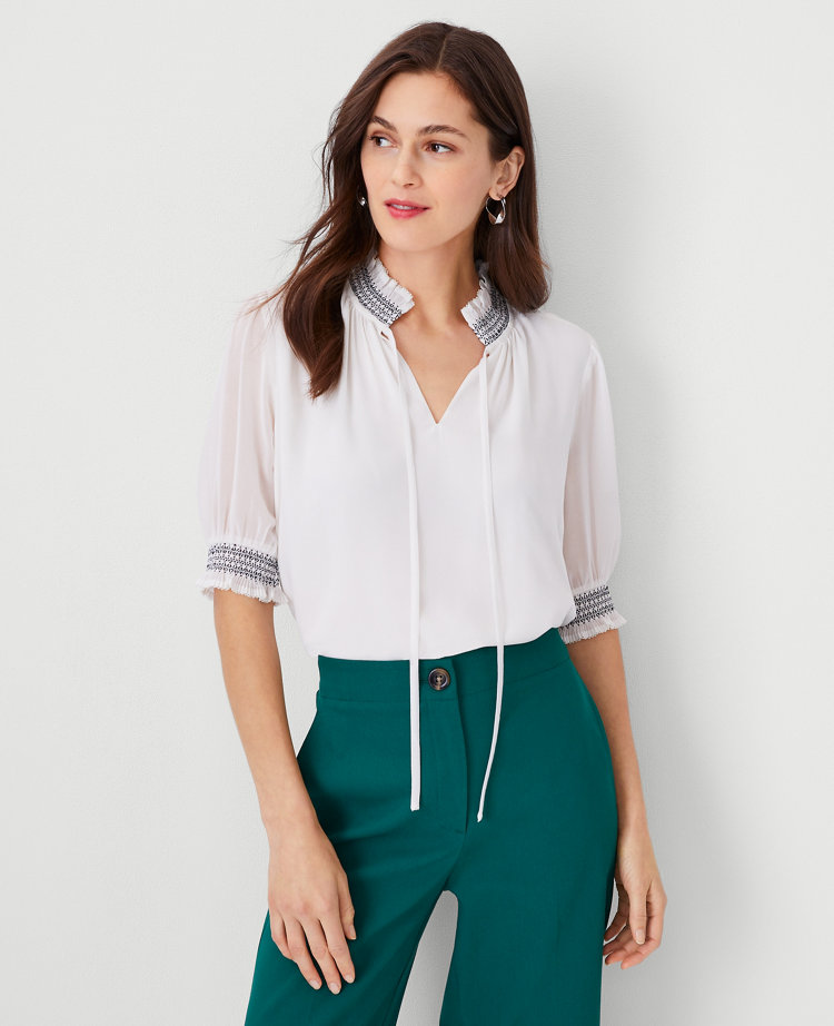 Buy Women White Solid Short Sleeves Shirt Online - 231849