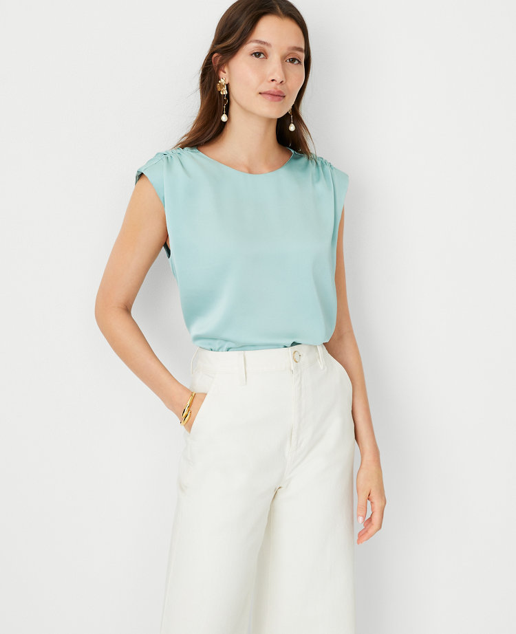 Shirred Shoulder Top