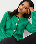 Geo Stitch Sweater Jacket carousel Product Image 1