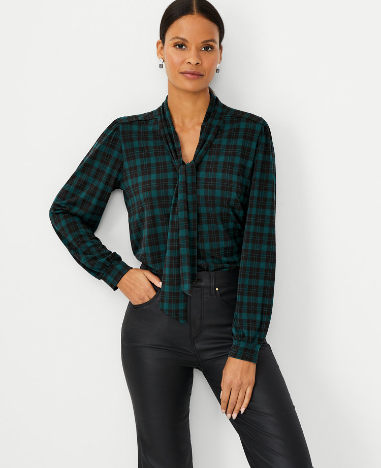 Geo Blouson Knit Wrap Top