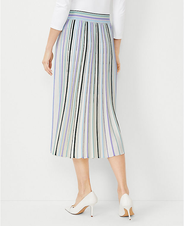 Striped Full Sweater Skirt
