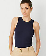 AT Weekend Ribbed Tank Top carousel Product Image 1