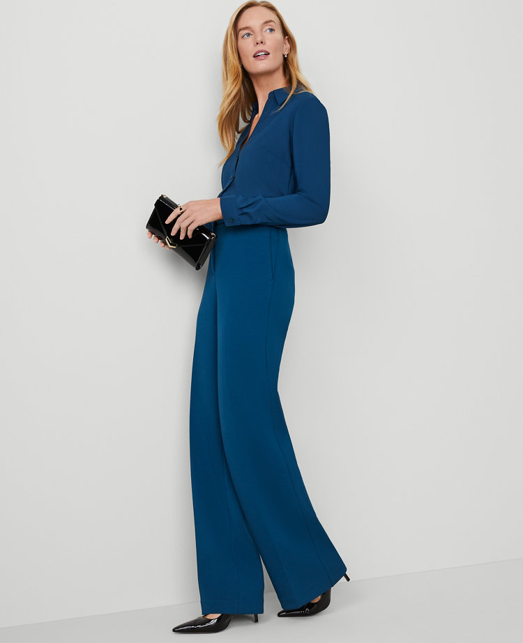 The Straight Leg Trouser in Double Knit