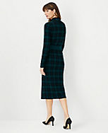 Plaid Jacquard Belted Sweater Dress carousel Product Image 2