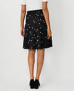 Dotted Pleated Skirt carousel Product Image 2