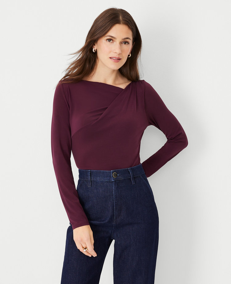 One sleeve wrap online top