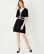 Colorblock Sweater Shift Dress carousel Product Image 2
