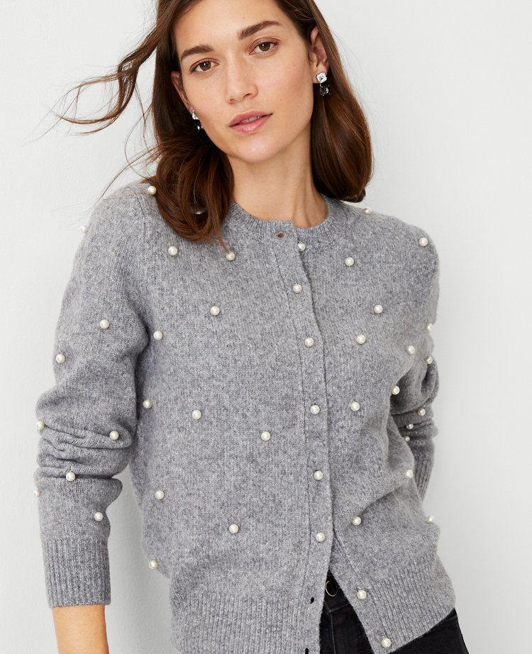 Petite Pearlized Ann Cardigan