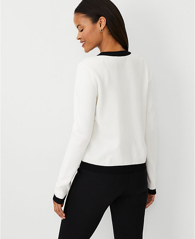 Button Trim Sweater