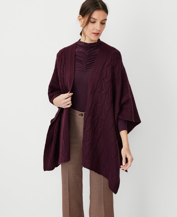 Ann taylor clearance poncho coat