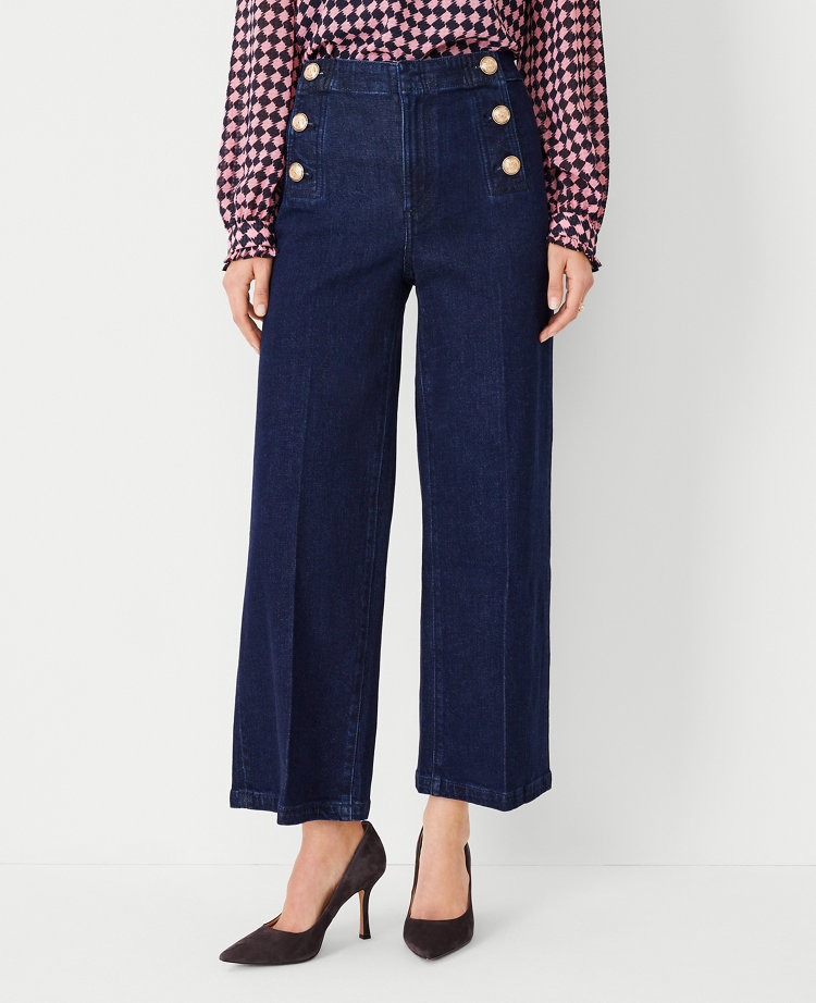 Women's High-Rise Wide Leg Cropped Pants - A New Day –  daniellewalkerenterprises