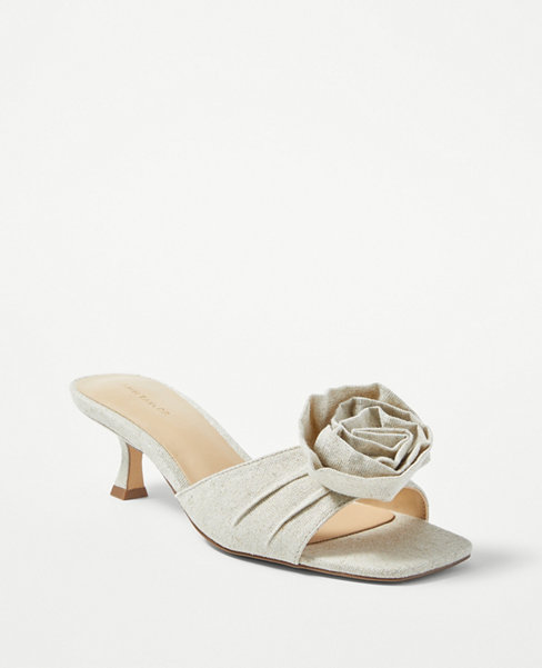 Ann Taylor Floral Statement Sandals