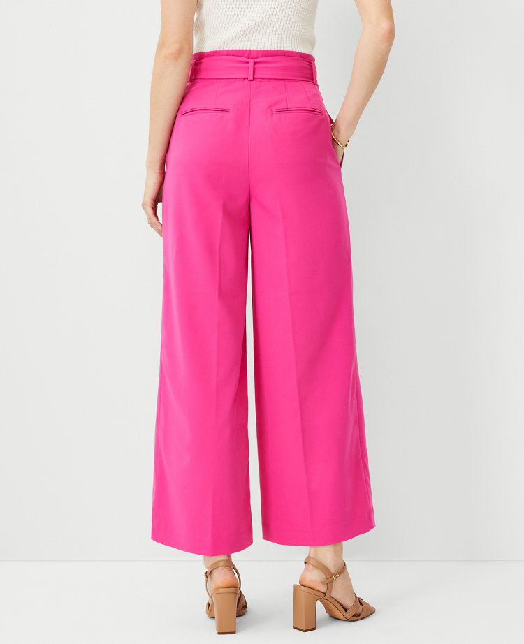 The Tie Waist Wide Ankle Pant