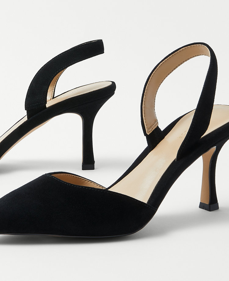 Kerry Suede Slingback Pumps