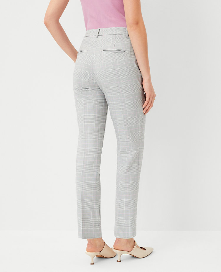 The Tall High Rise Ankle Pant in Plaid