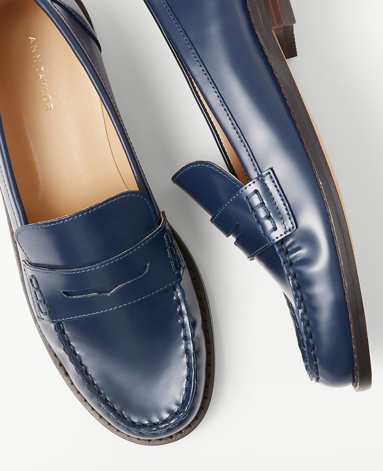 AT Weekend Leather Penny Loafers