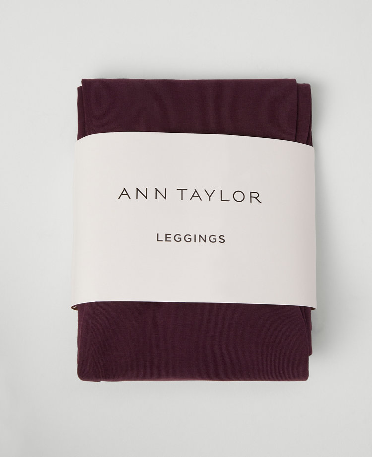 Ann Taylor Classic Pull On Leggings Plum Rose Women's