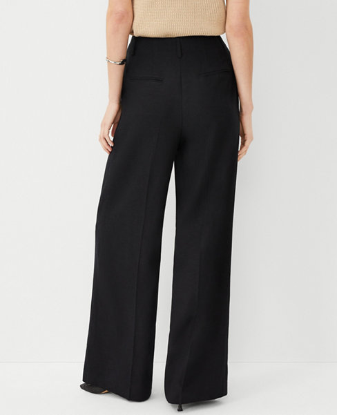 The Fringe Single Pleated Wide Leg Pant in Texture