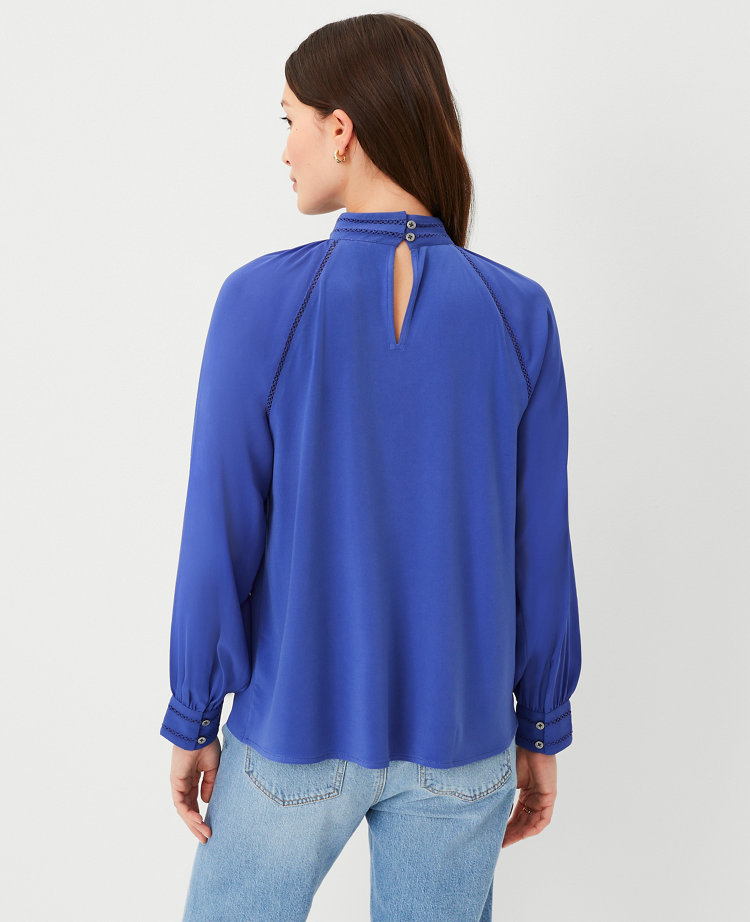 Cutout Mock Neck Top