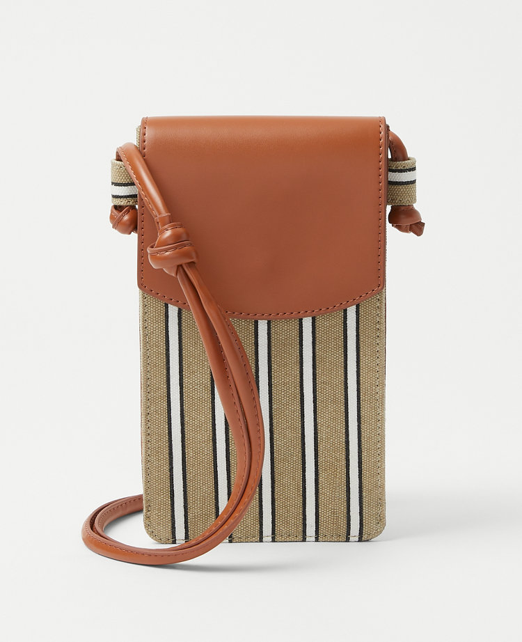 AT Weekend Striped Phone Crossbody Bag