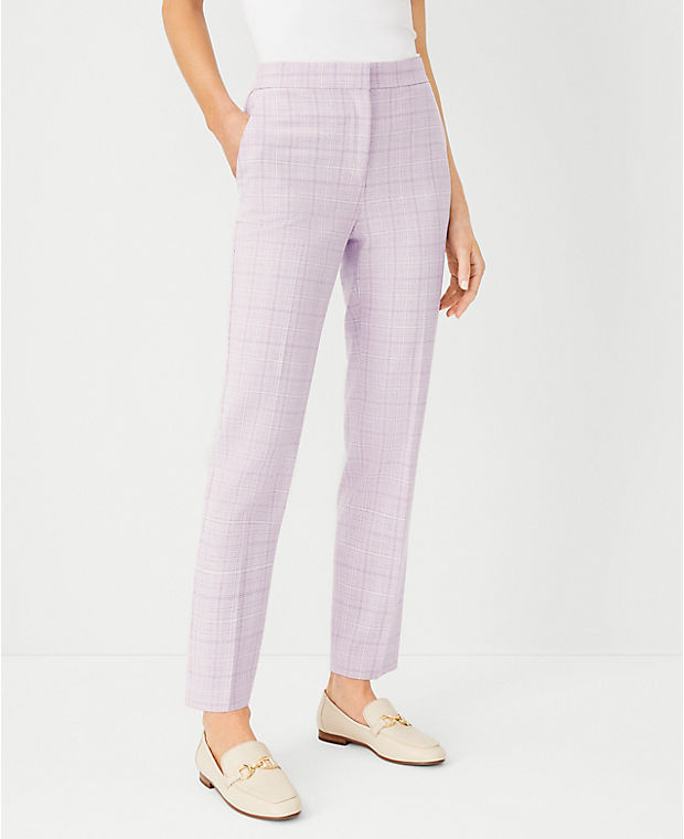 The High Rise Ankle Pant in Plaid