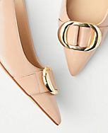 Patent Buckle Pointy Toe Slingback Pumps carousel Product Image 2