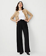 The Petite Tie Waist Pleated Wide Leg Pant carousel Product Image 3